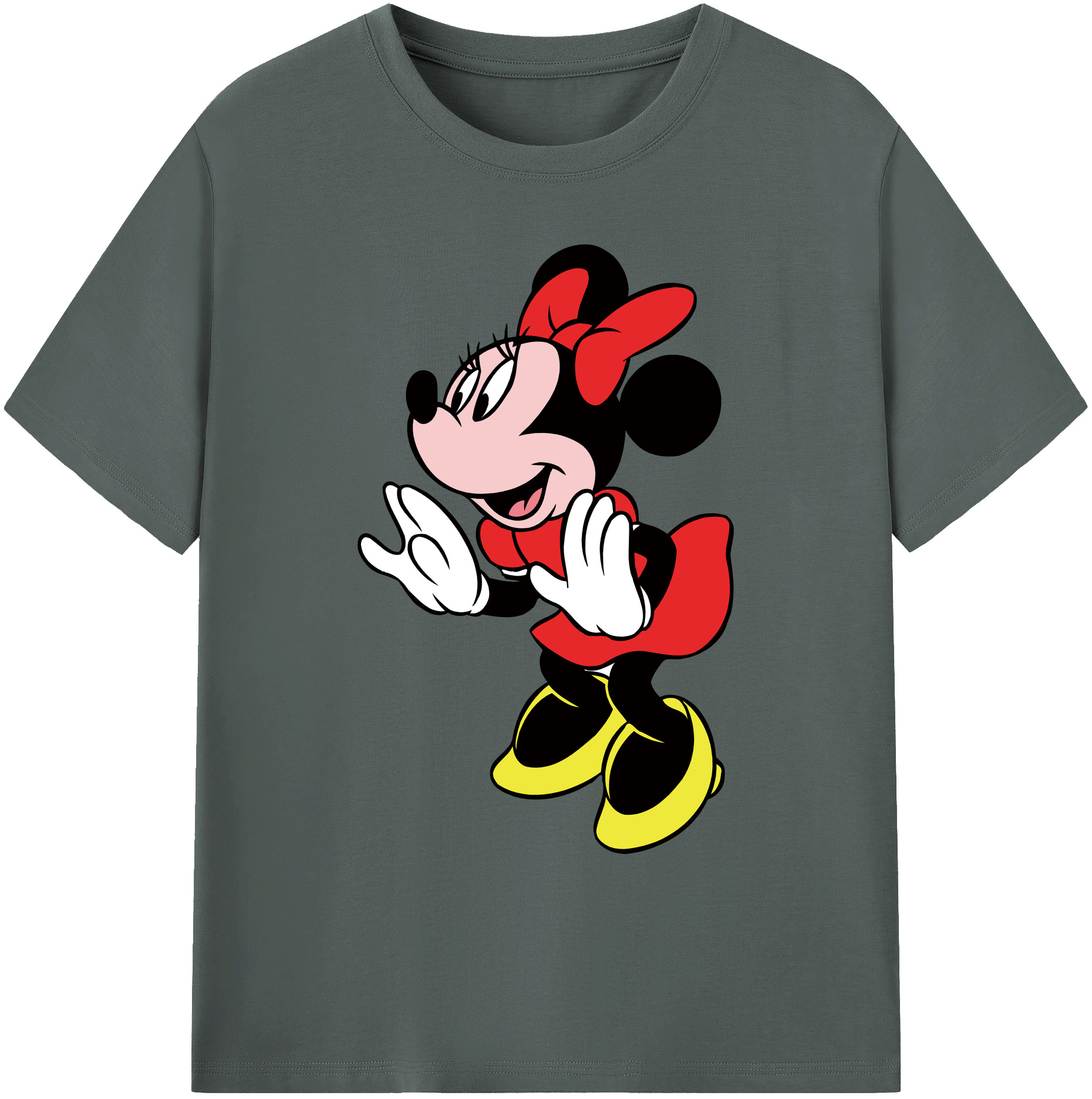 ミッキーマウス Mickey Mouse 綿100％ メンズ半袖Tシャツ｜肌触りやわらか＆通気性